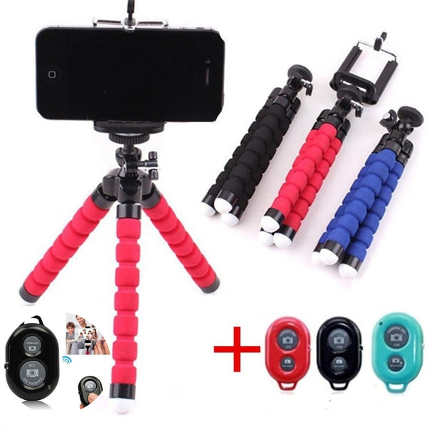 Flexible Tripod Bracket with Selfie Remote Control